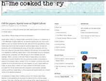 Tablet Screenshot of homecookedtheory.com